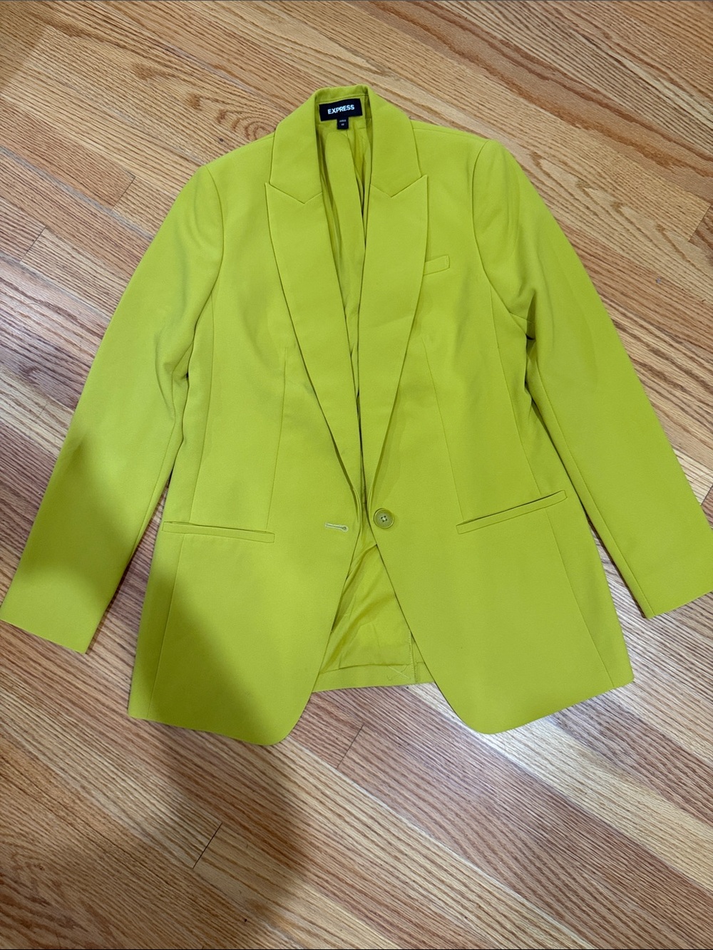 New Express Chartreuse Blazer